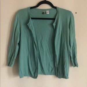 Teal cardigan